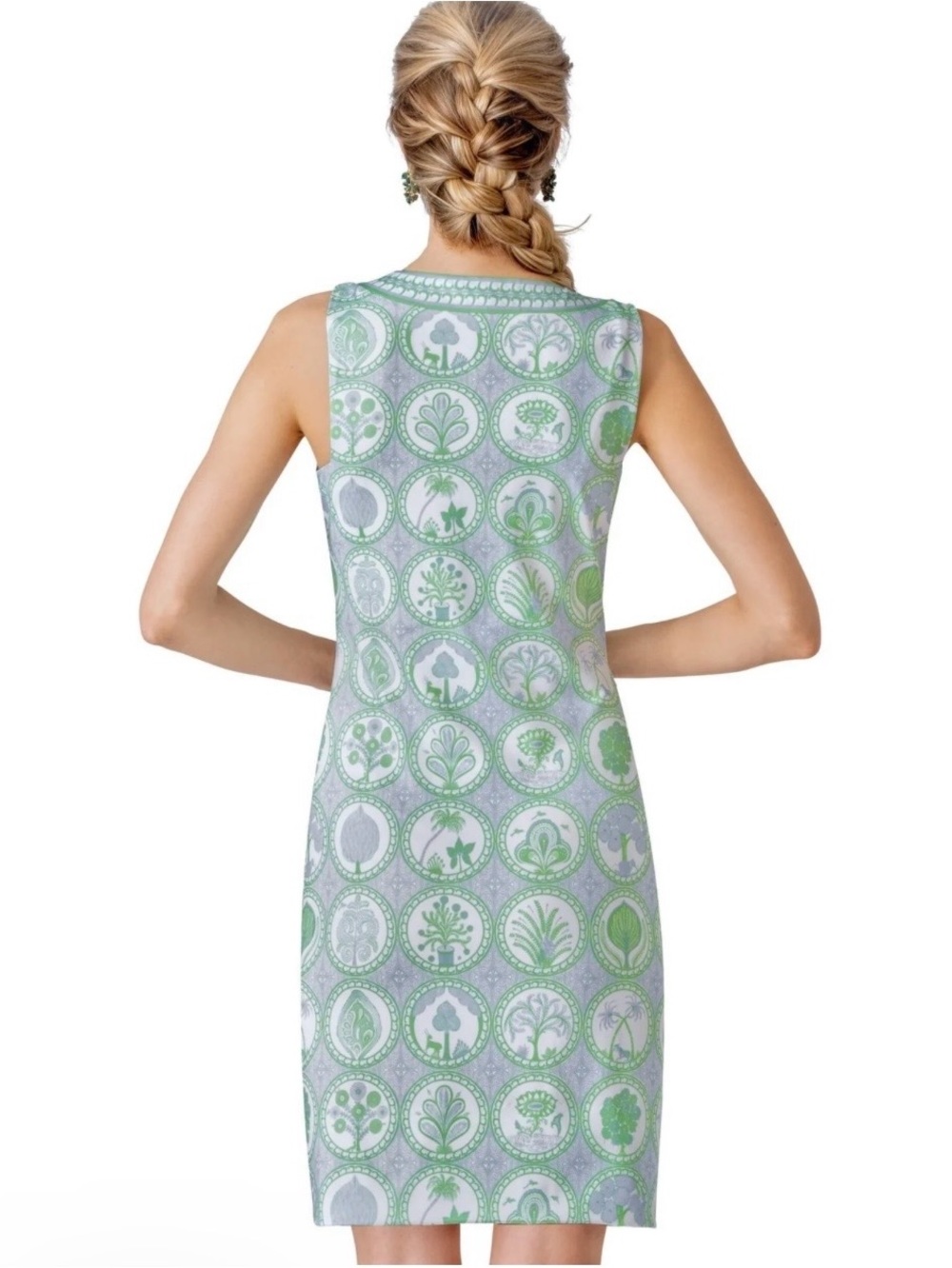 Gretchen Scott Sleeveless Shift Dress Plain Jane Dress Circle of Love Preppy - Picture 10 of 16